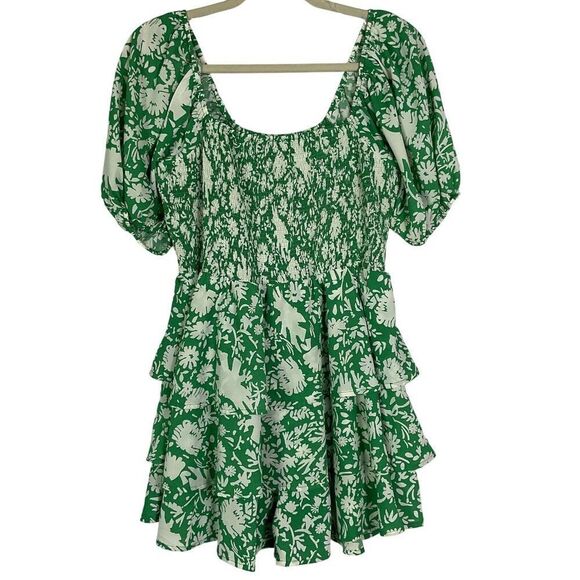 entro romper, green/white, large, lined, 100% polyester - Picture 1 of 11